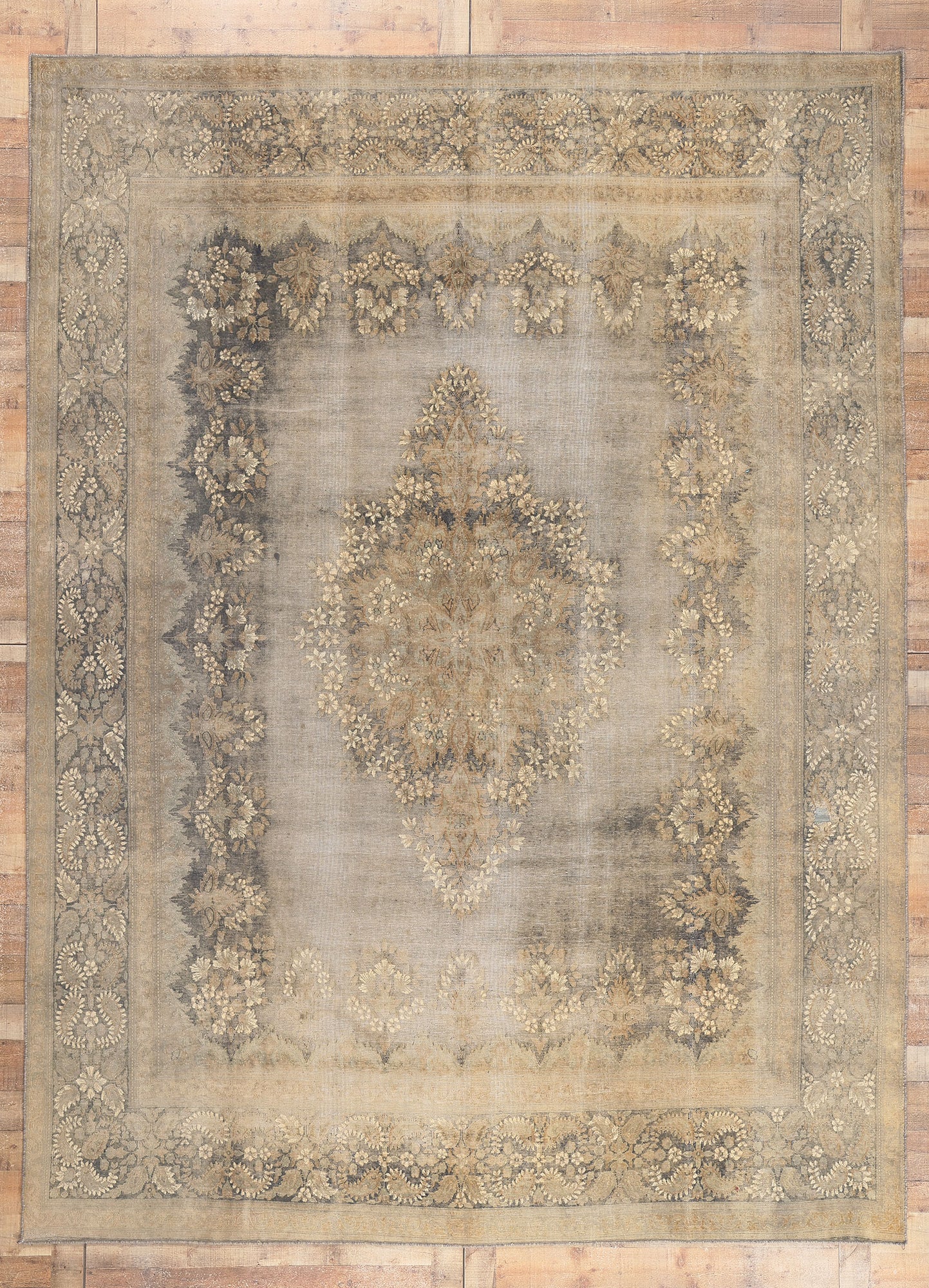 9 x 13 Vintage Turkish Overdyed Rug 60762