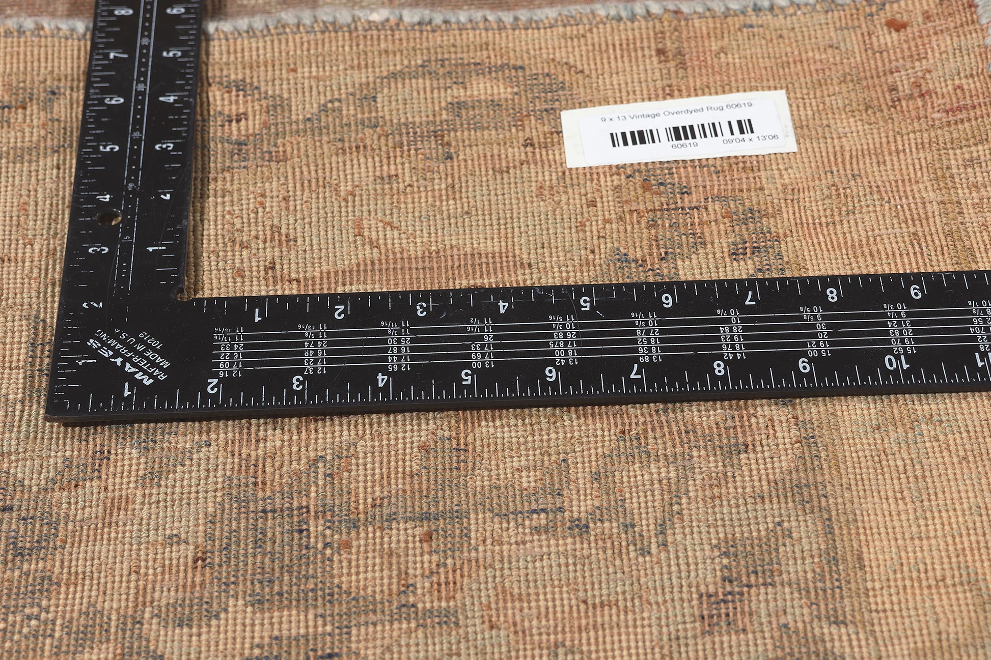 9 x 14 Vintage Turkish Overdyed Rug 60619