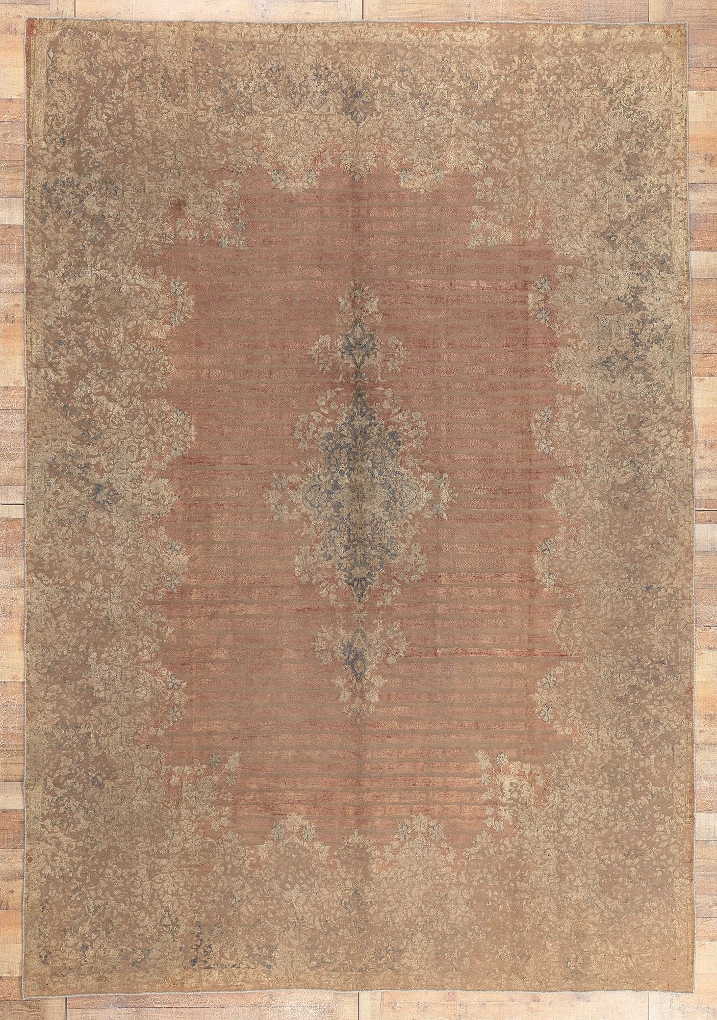 9 x 14 Vintage Turkish Overdyed Rug 60619