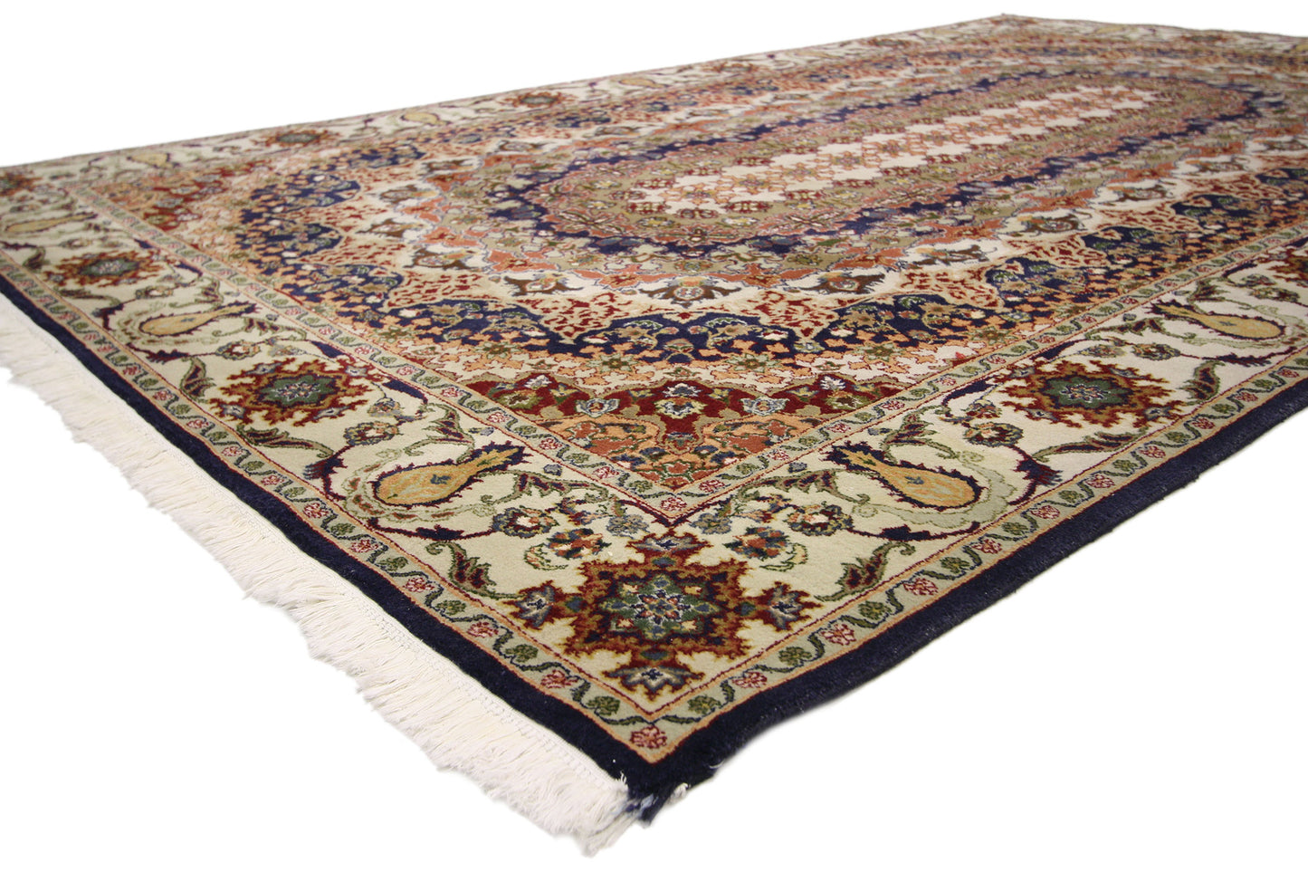 7 x 10 Vintage Pakistani Isfahan Rug 76712