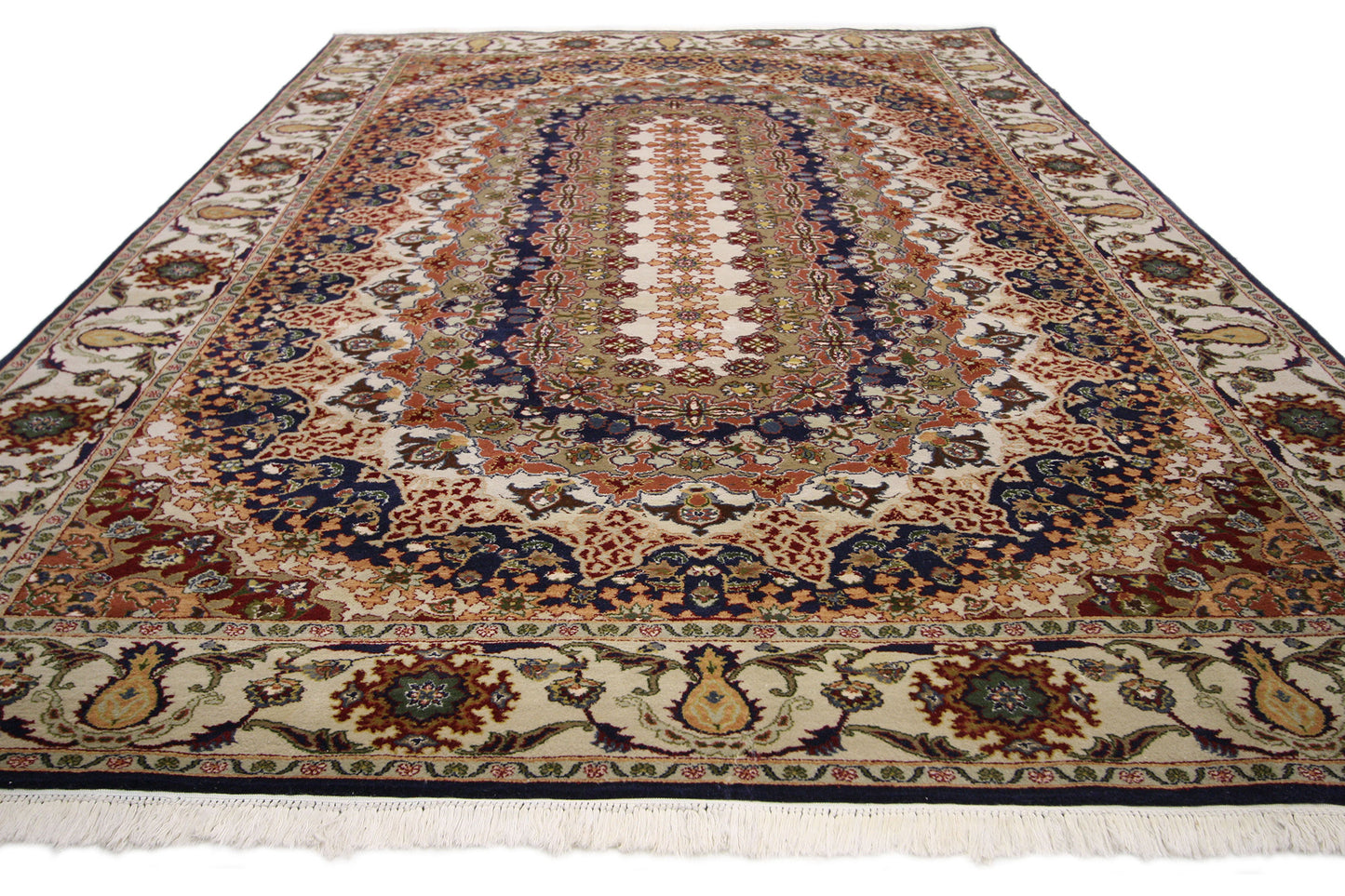 7 x 10 Vintage Pakistani Isfahan Rug 76712