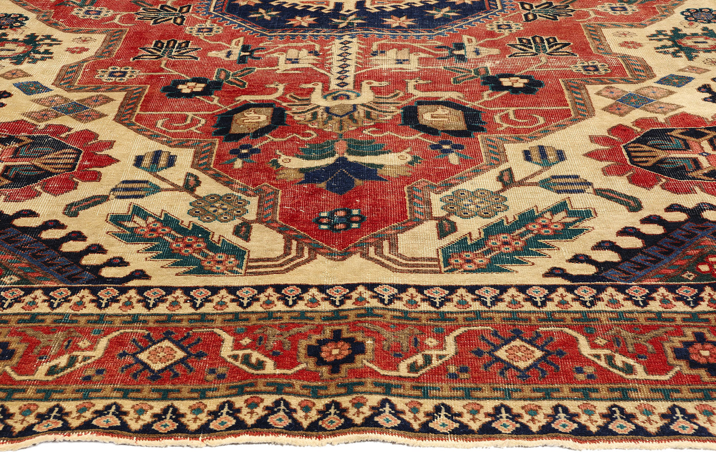 7 x 10 Vintage Persian Ardabil Rug 78714