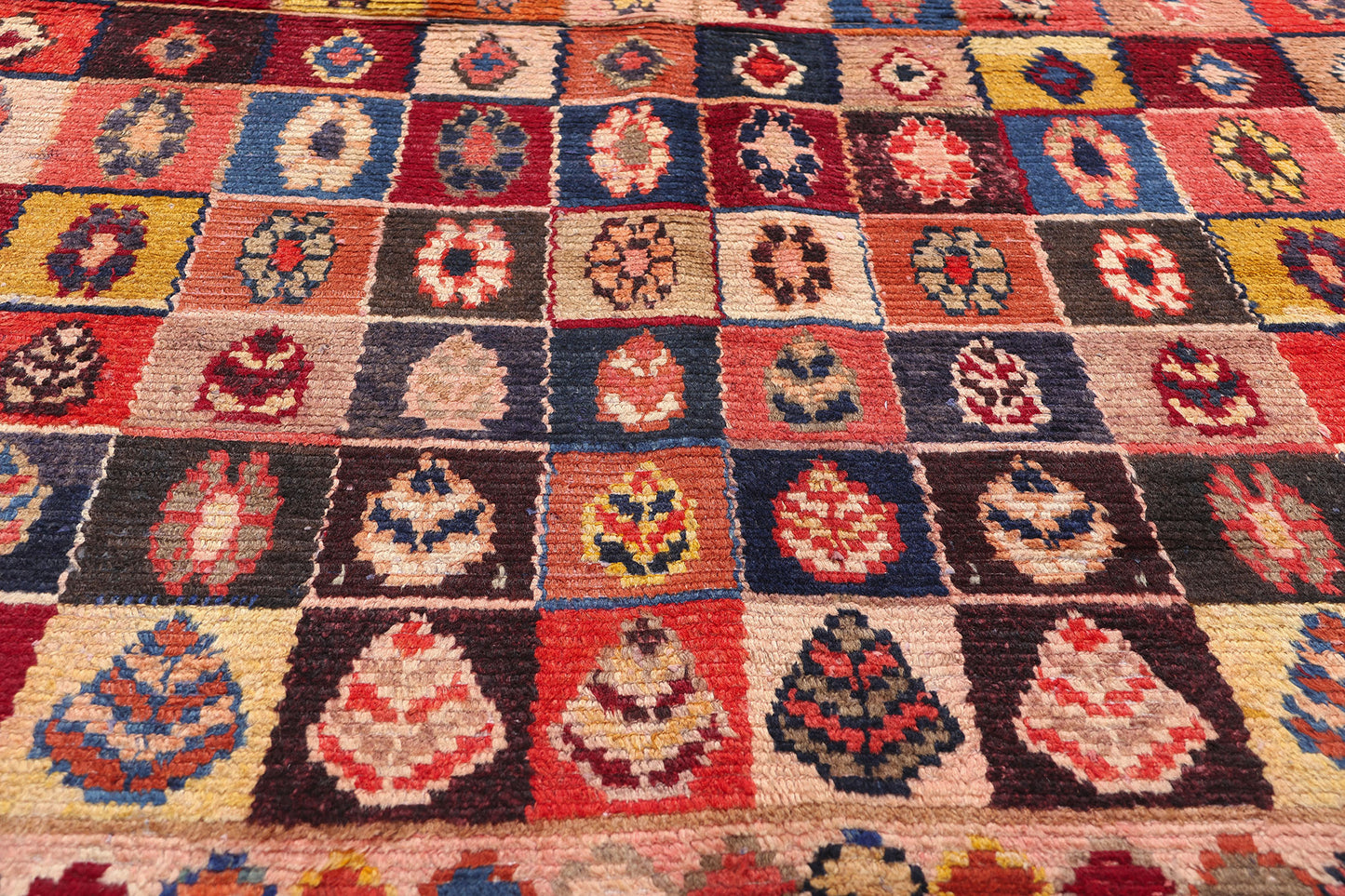 5 x 8 Vintage Persian Lori Checkerboard Rug 78877