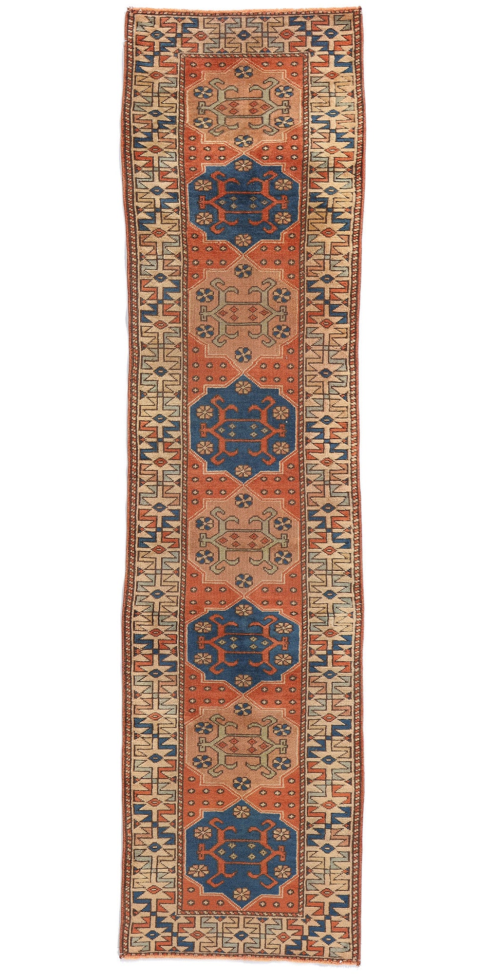 2 x 8 Vintage Persian Hamadan Rug 53943
