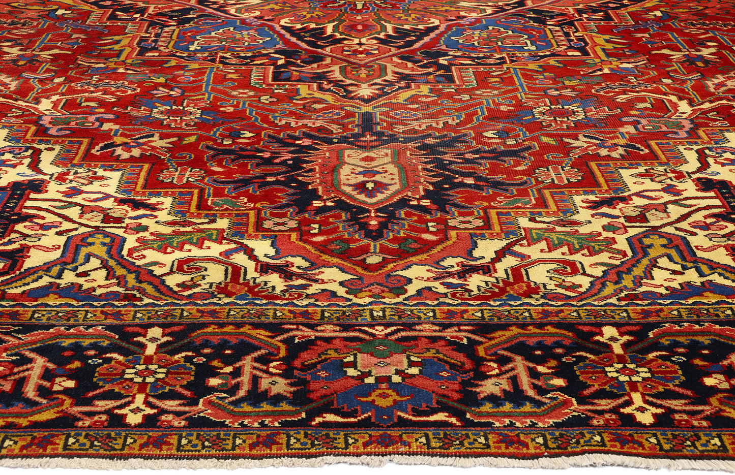 10 x 13 Vintage Persian Heriz Rug 81069
