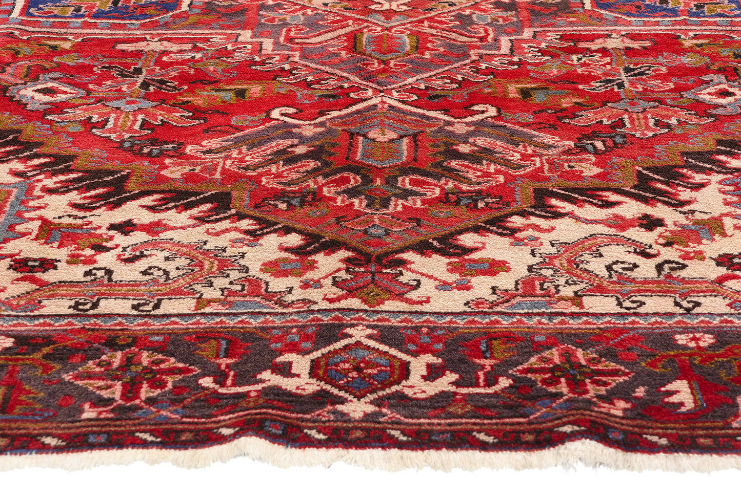 8 x 10 Vintage Persian Heriz Rug 90001