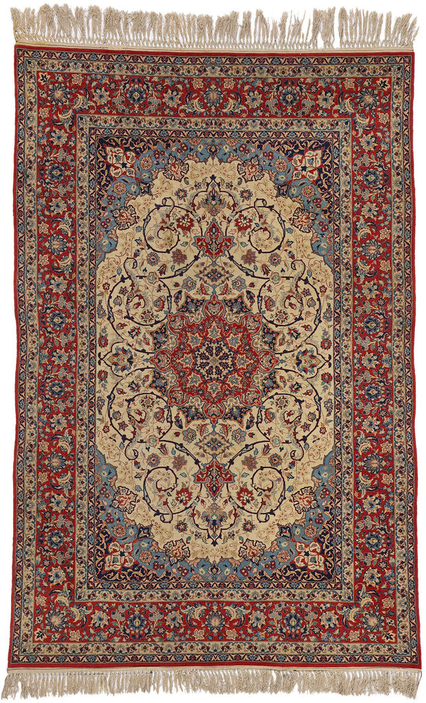 5 x 8 Vintage Persian Isfahan Rug 78721