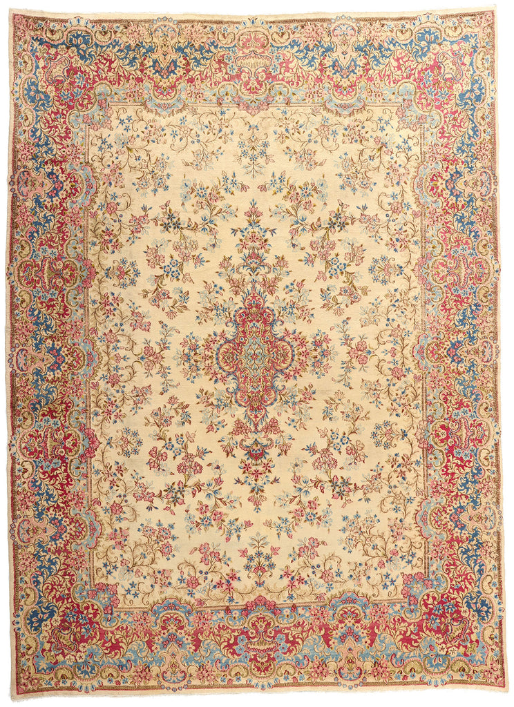 10 x 13 Vintage Persian Kerman Rug 74920