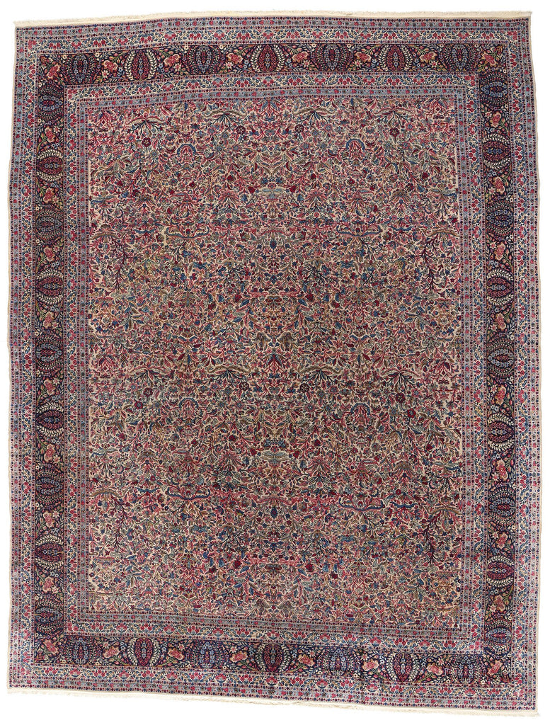 11 x 14 Vintage Persian Lavar Kerman Rug 90015