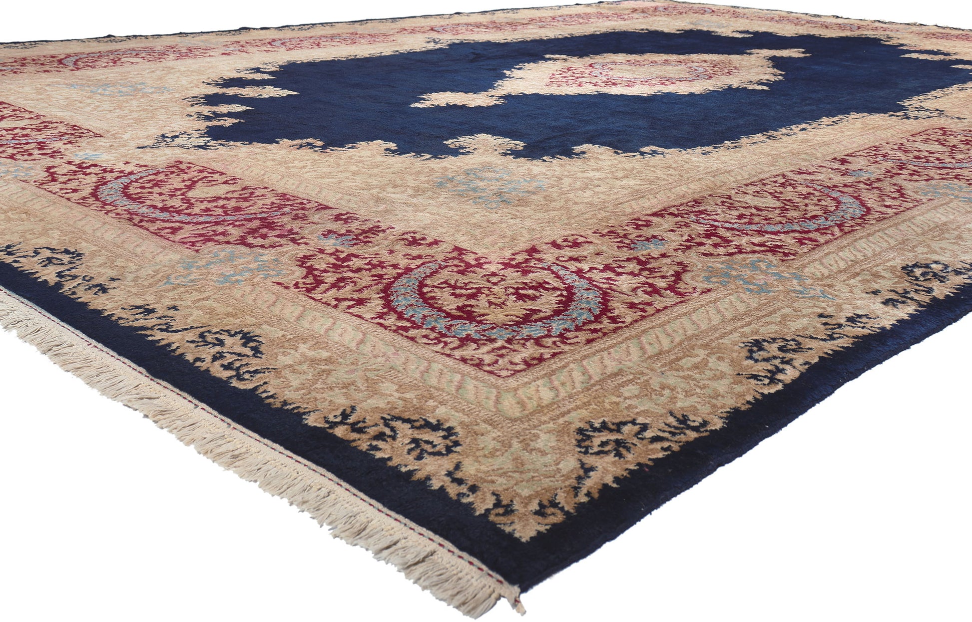 12 x 18 Vintage Persian Kerman Rug 78335