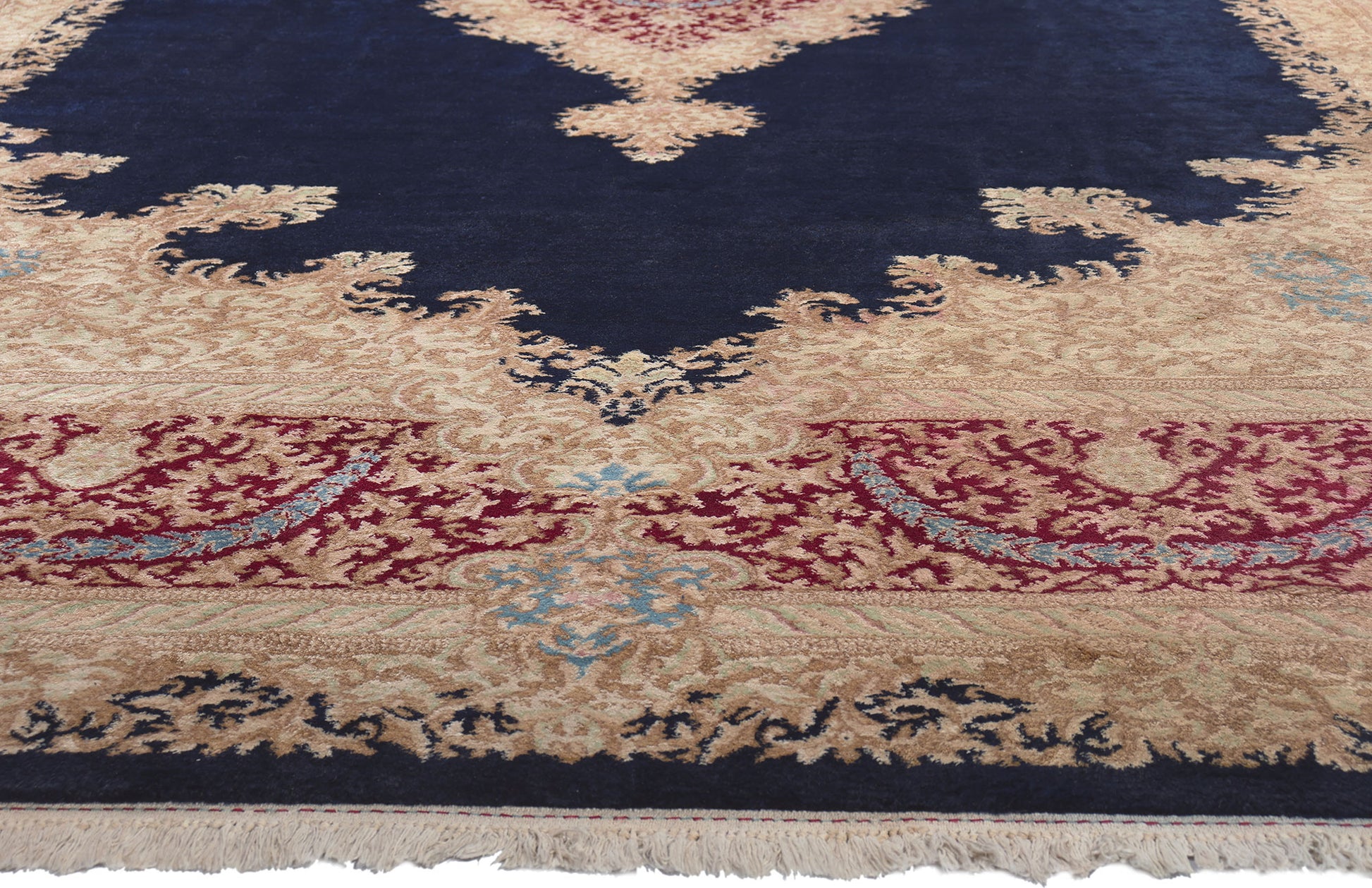 12 x 18 Vintage Persian Kerman Rug 78335