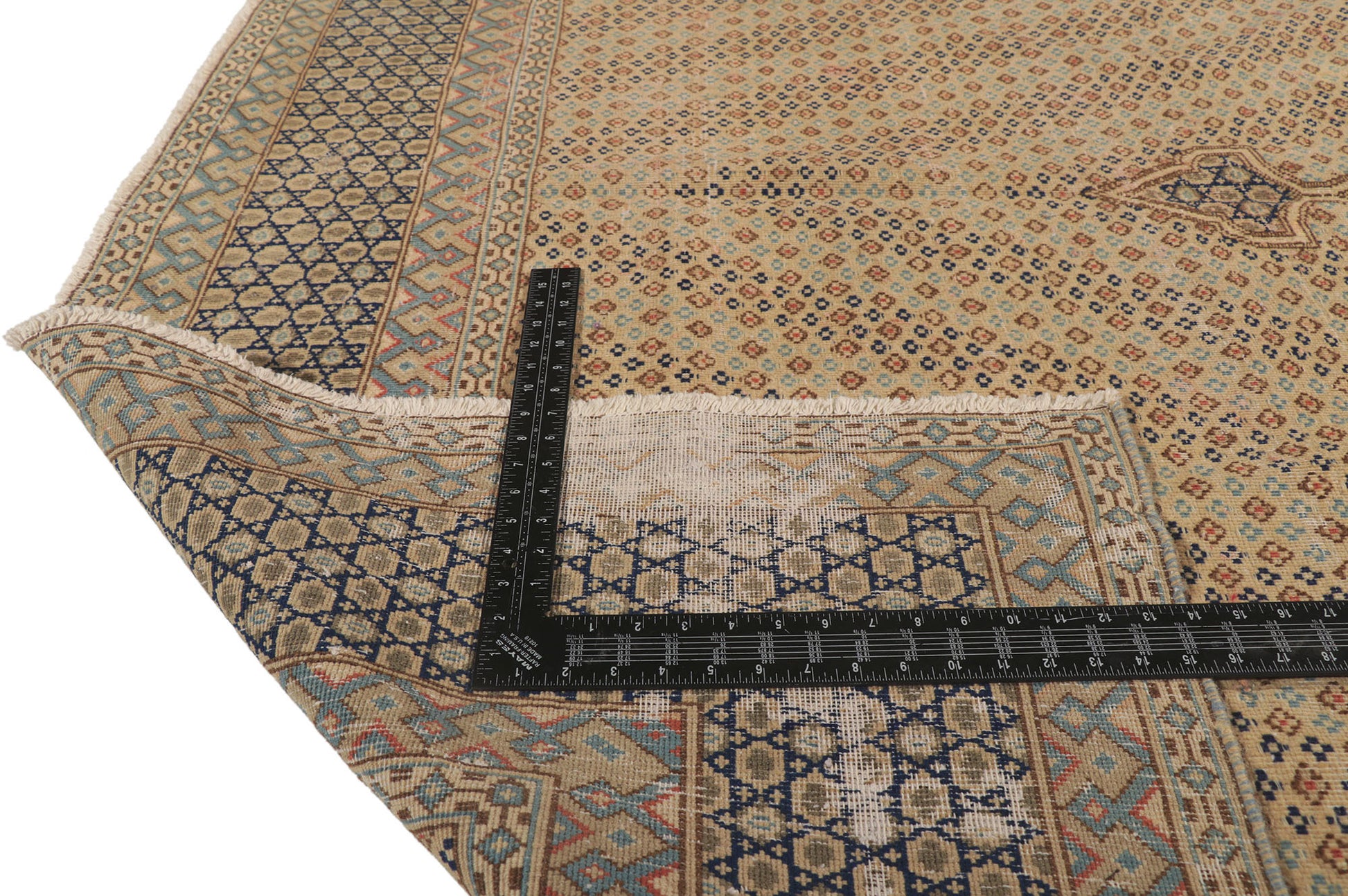 7 x 10 Vintage Persian Kerman Rug 53750