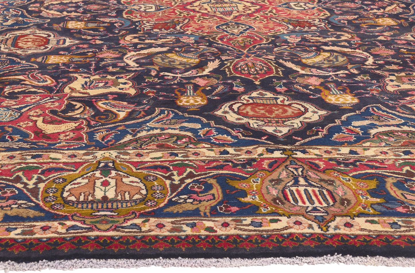 10 x 12 Vintage Persian Mashhad Rug 75520