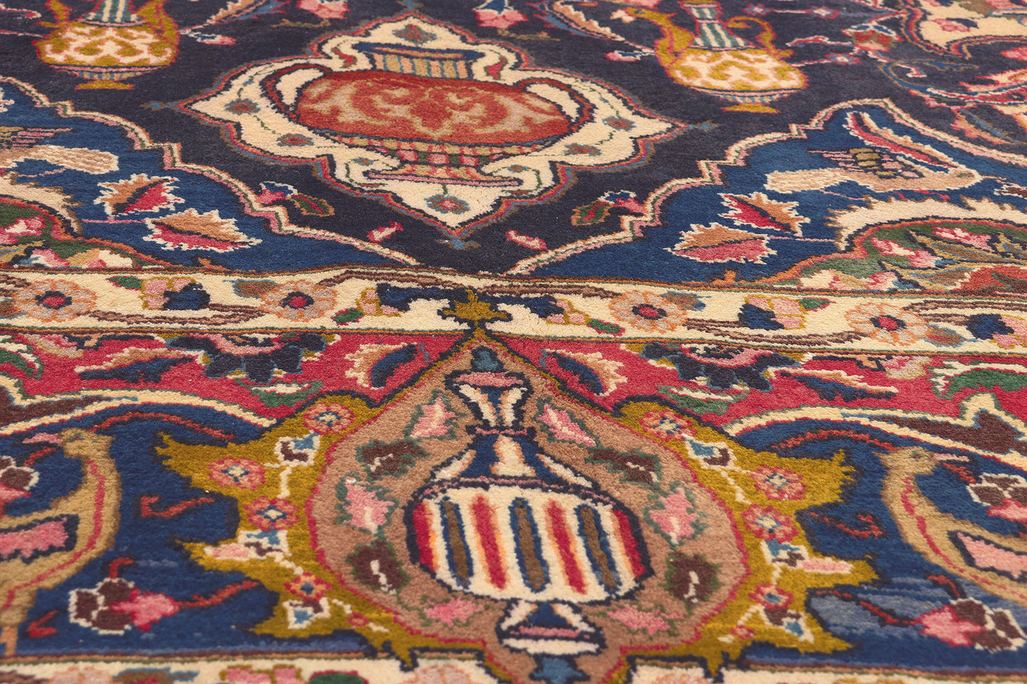 10 x 12 Vintage Persian Mashhad Rug 75520
