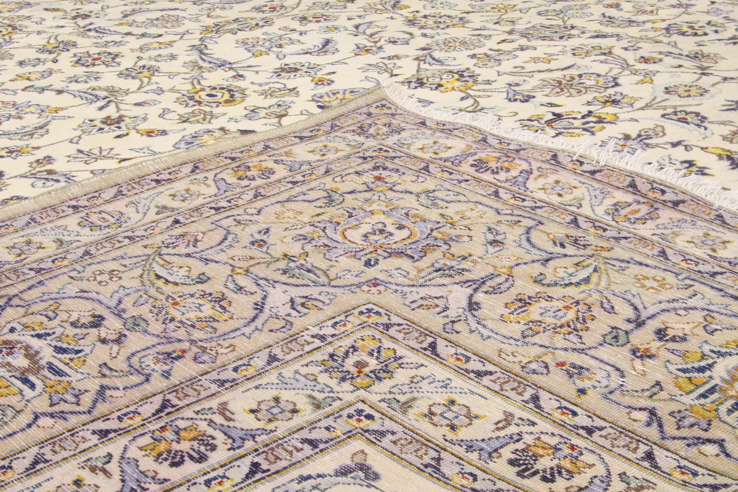 10 x 13 Vintage Persian Kashan Rug 76372