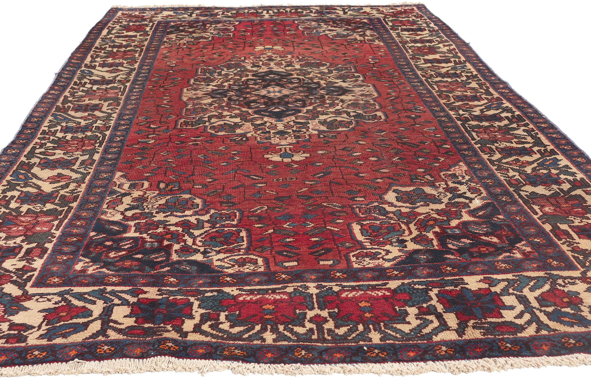 5 x 10 Vintage Persian Mahal Rug 74581