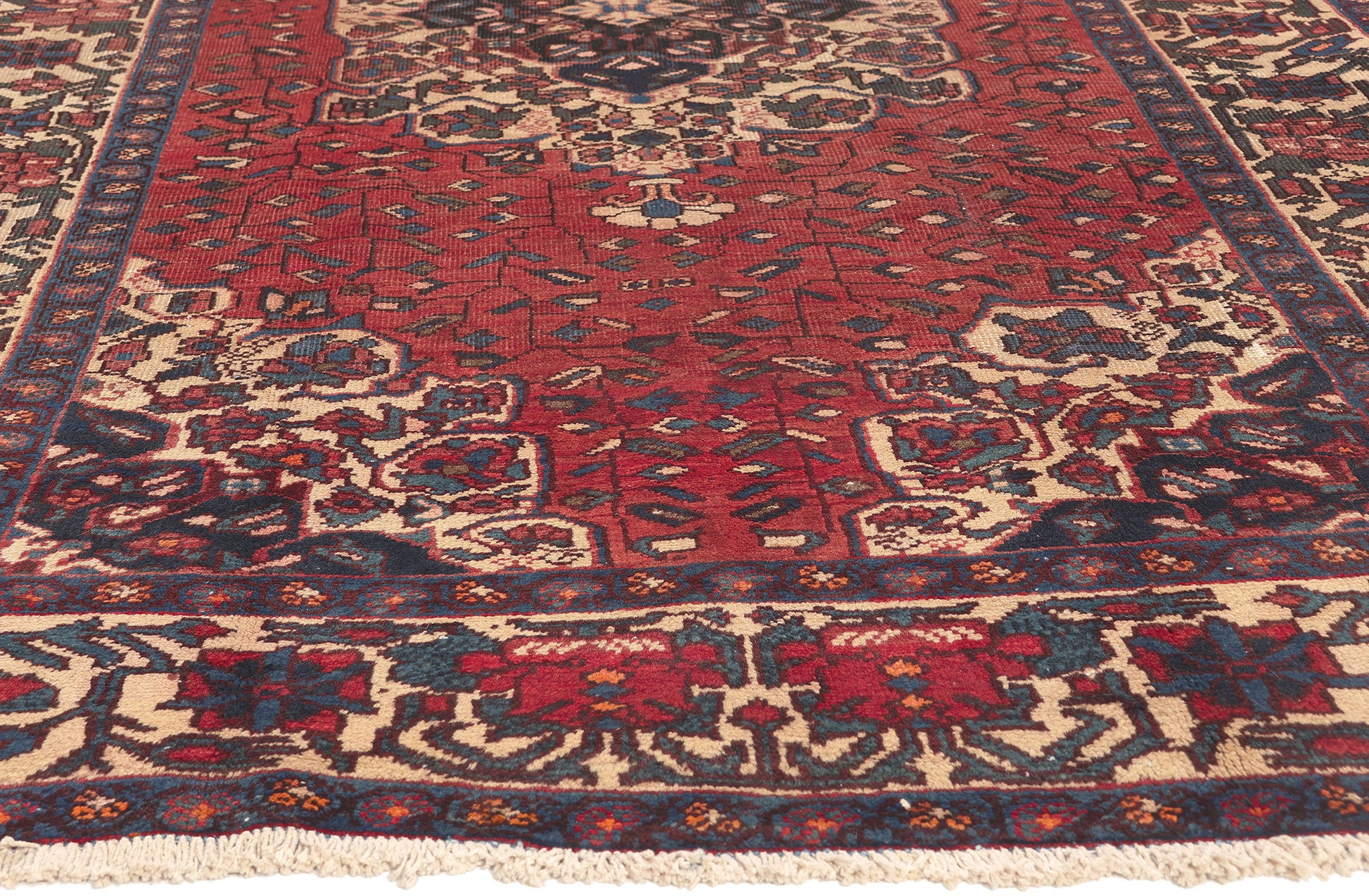 5 x 10 Vintage Persian Mahal Rug 74581