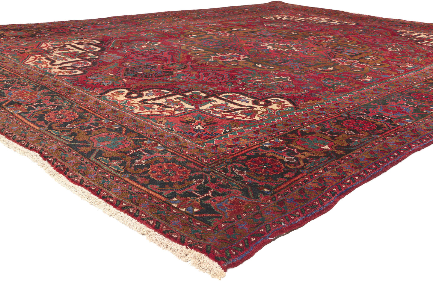 8 x 11 Vintage Persian Heriz Rug 76234