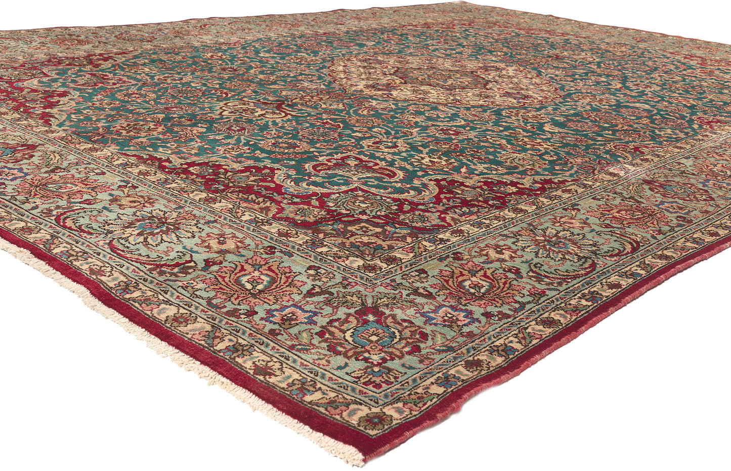 8 x 12 Vintage Persian Tabriz Rug 75351