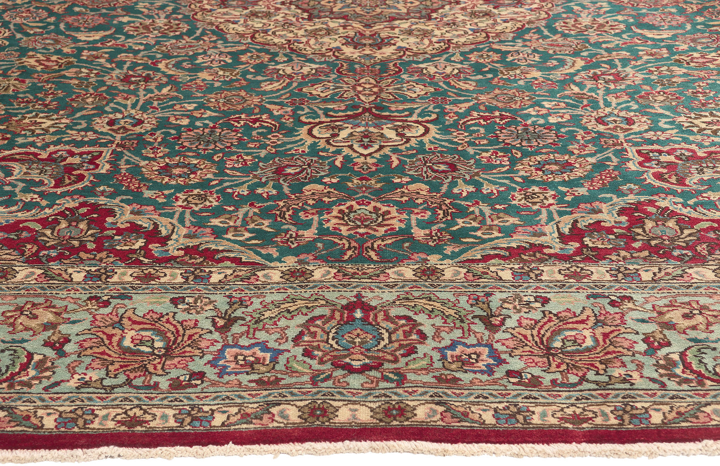 8 x 12 Vintage Persian Tabriz Rug 75351