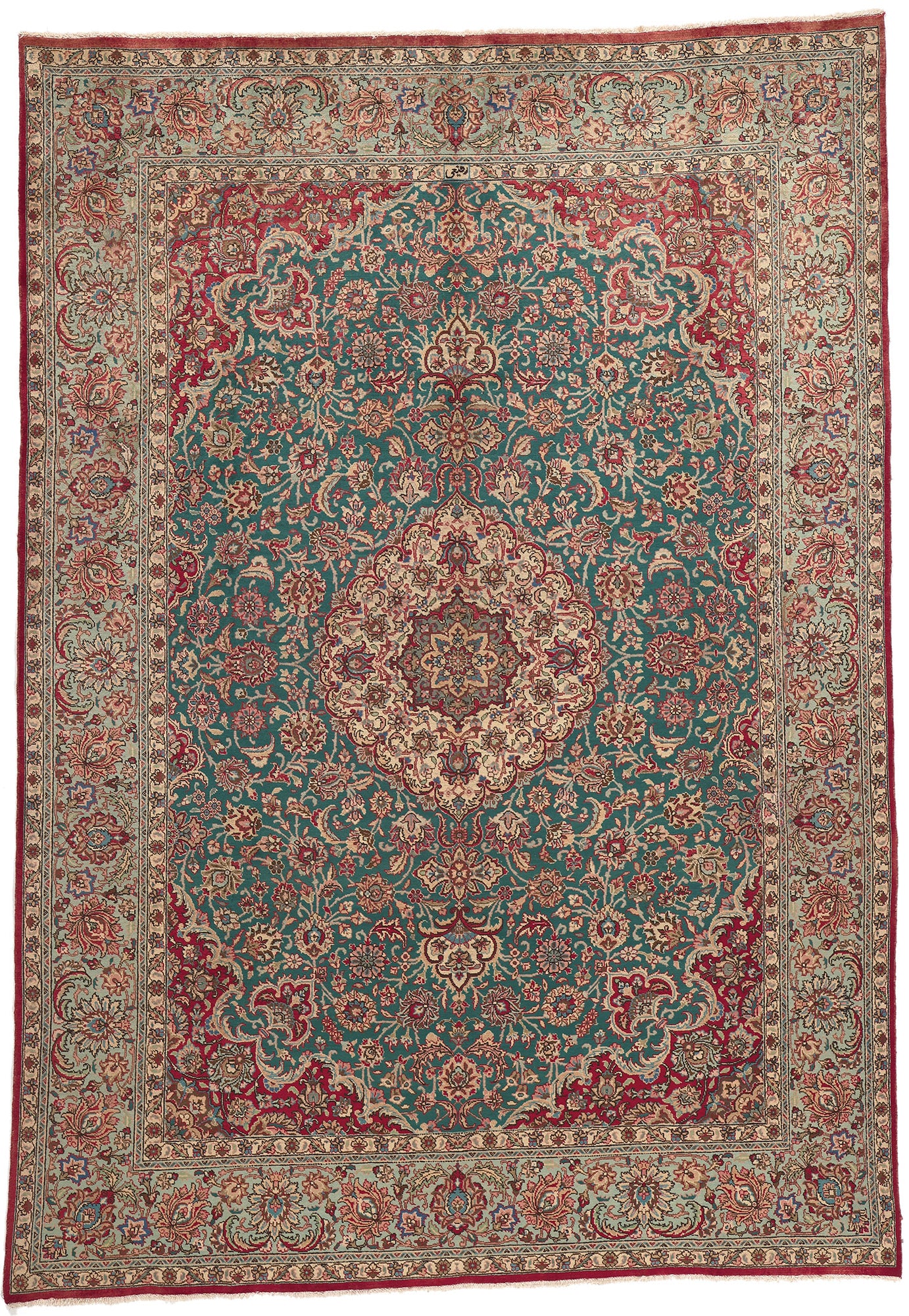 8 x 12 Vintage Persian Tabriz Rug 75351
