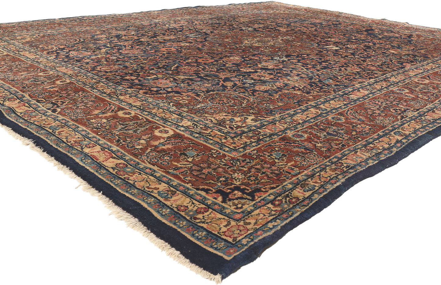 9 x 12 Antique Persian Hamadan Rug 76597
