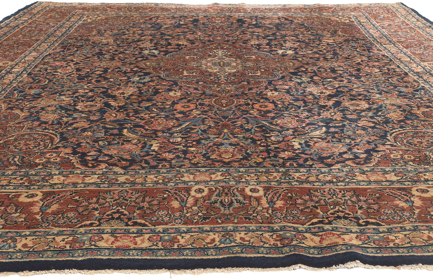9 x 12 Antique Persian Hamadan Rug 76597