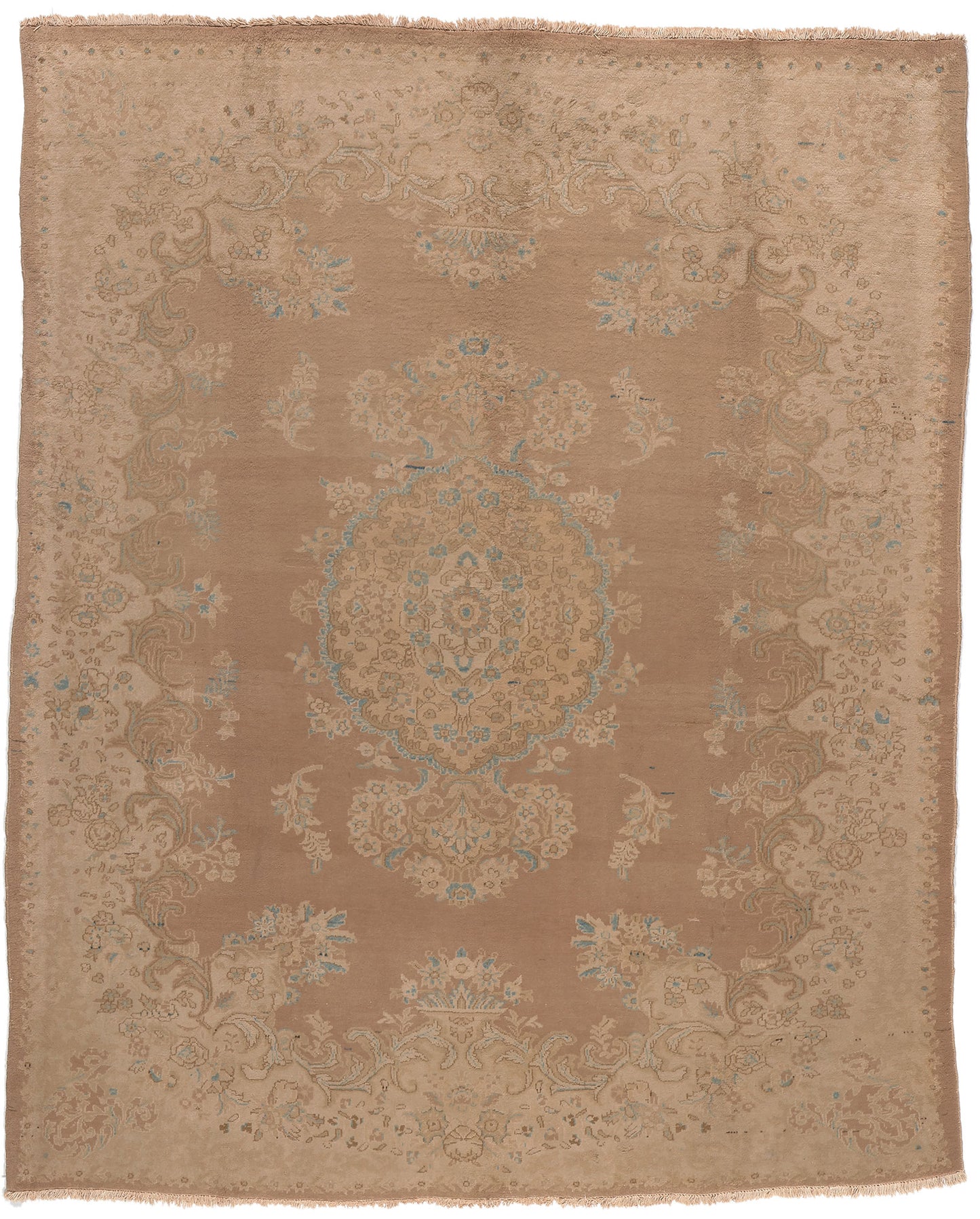 8 x 9 Vintage Persian Sarouk Rug 75606