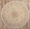 8 x 8 Vintage Persian Tabriz Round Area Rug 78716