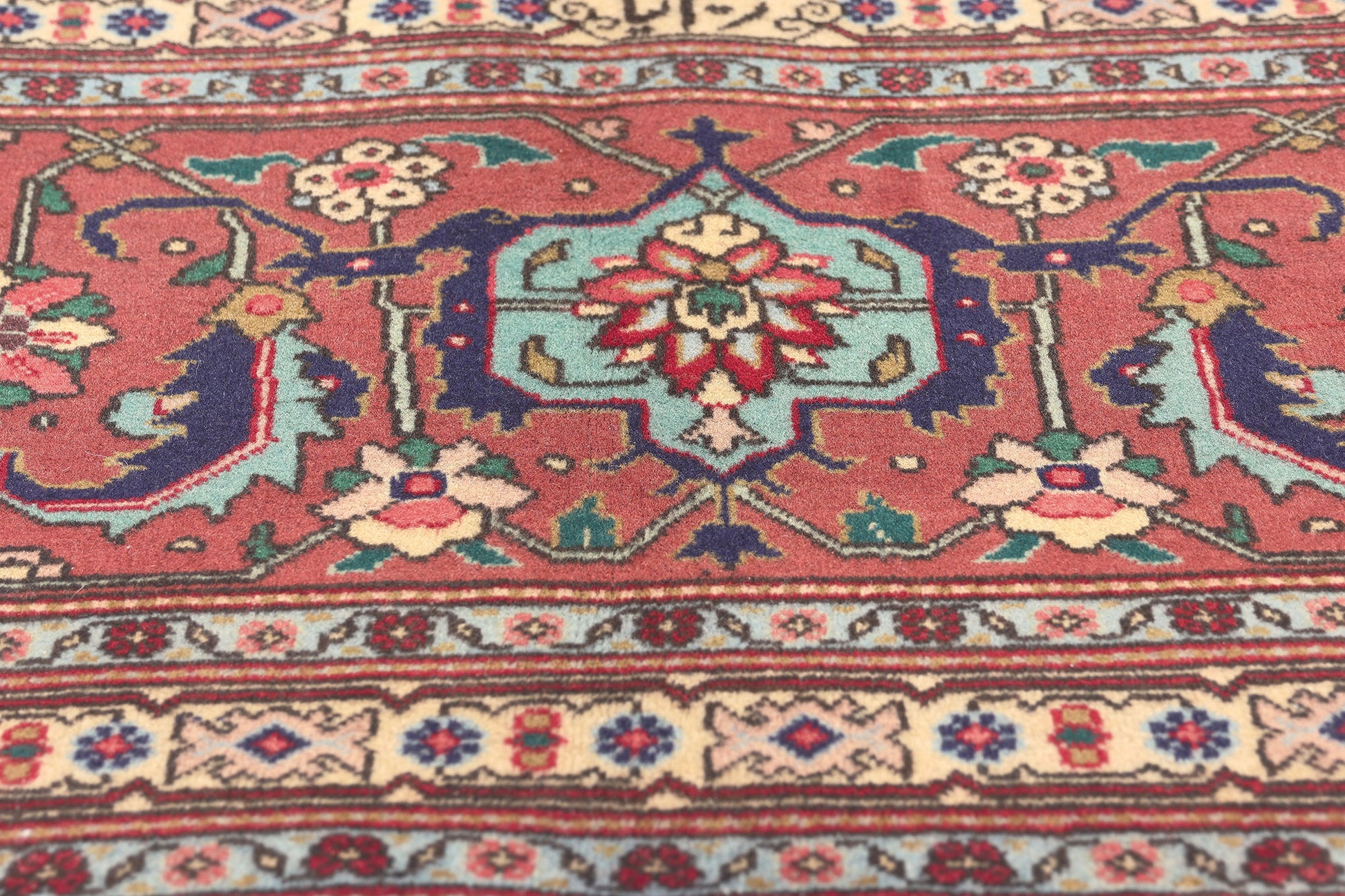10 x 13 Vintage Persian Tabriz Rug 60713