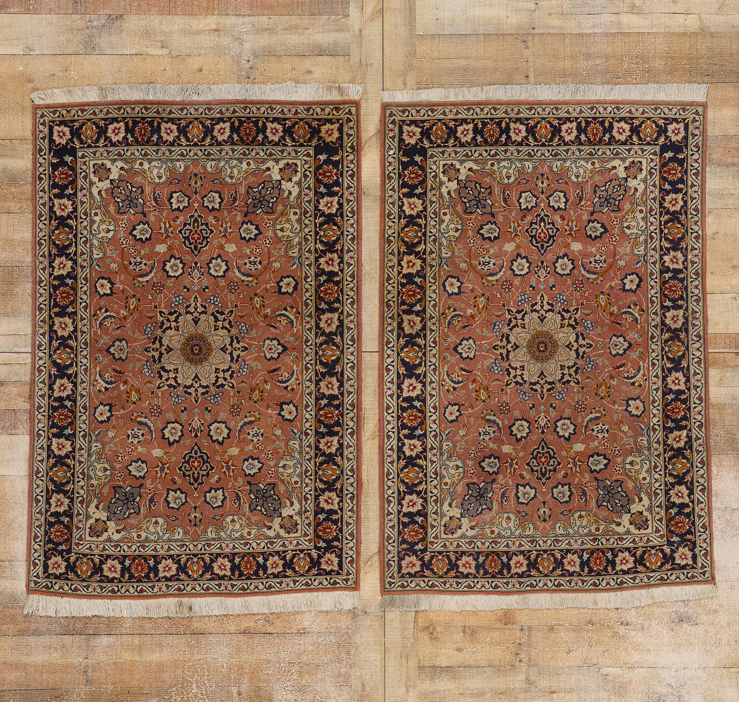 3 x 5 Vintage Persian Tabriz Rug 78702