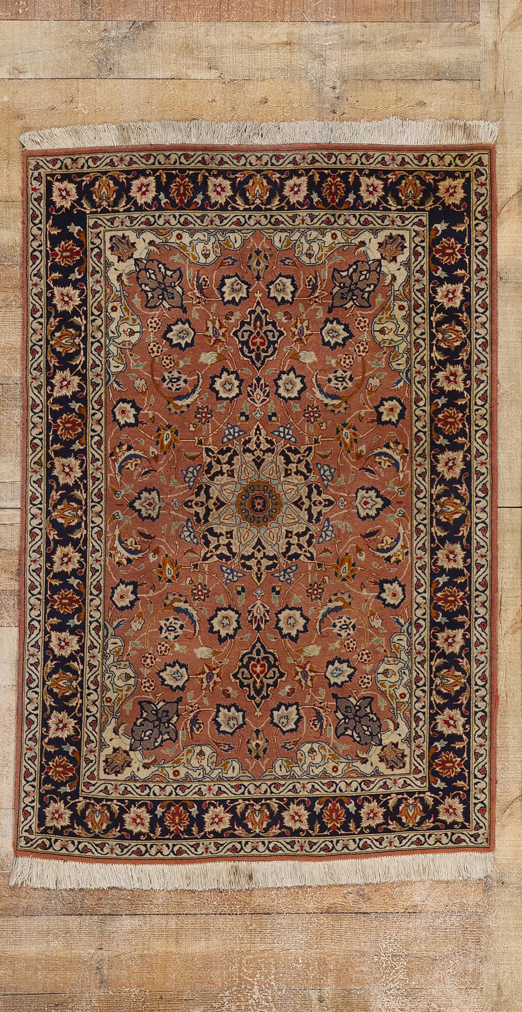 3 x 5 Vintage Persian Tabriz Rug 78702