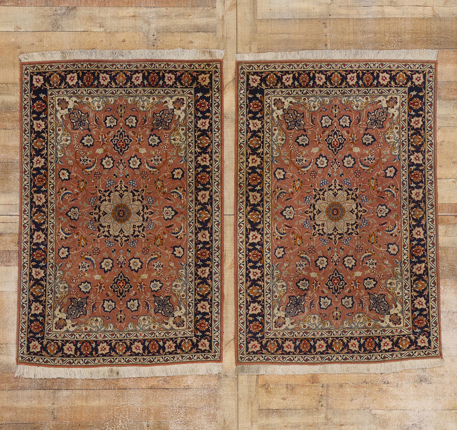 3 x 5 Vintage Persian Tabriz Rug 78703