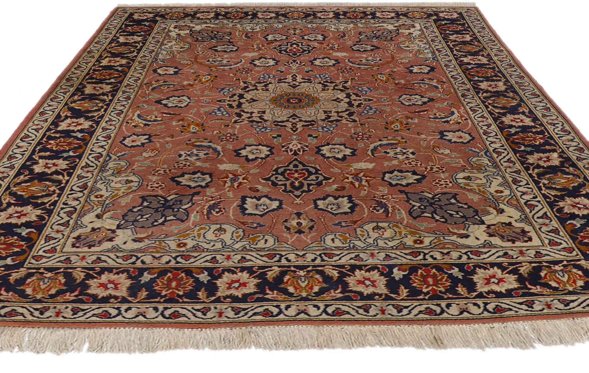 3 x 5 Vintage Persian Tabriz Rug 78703