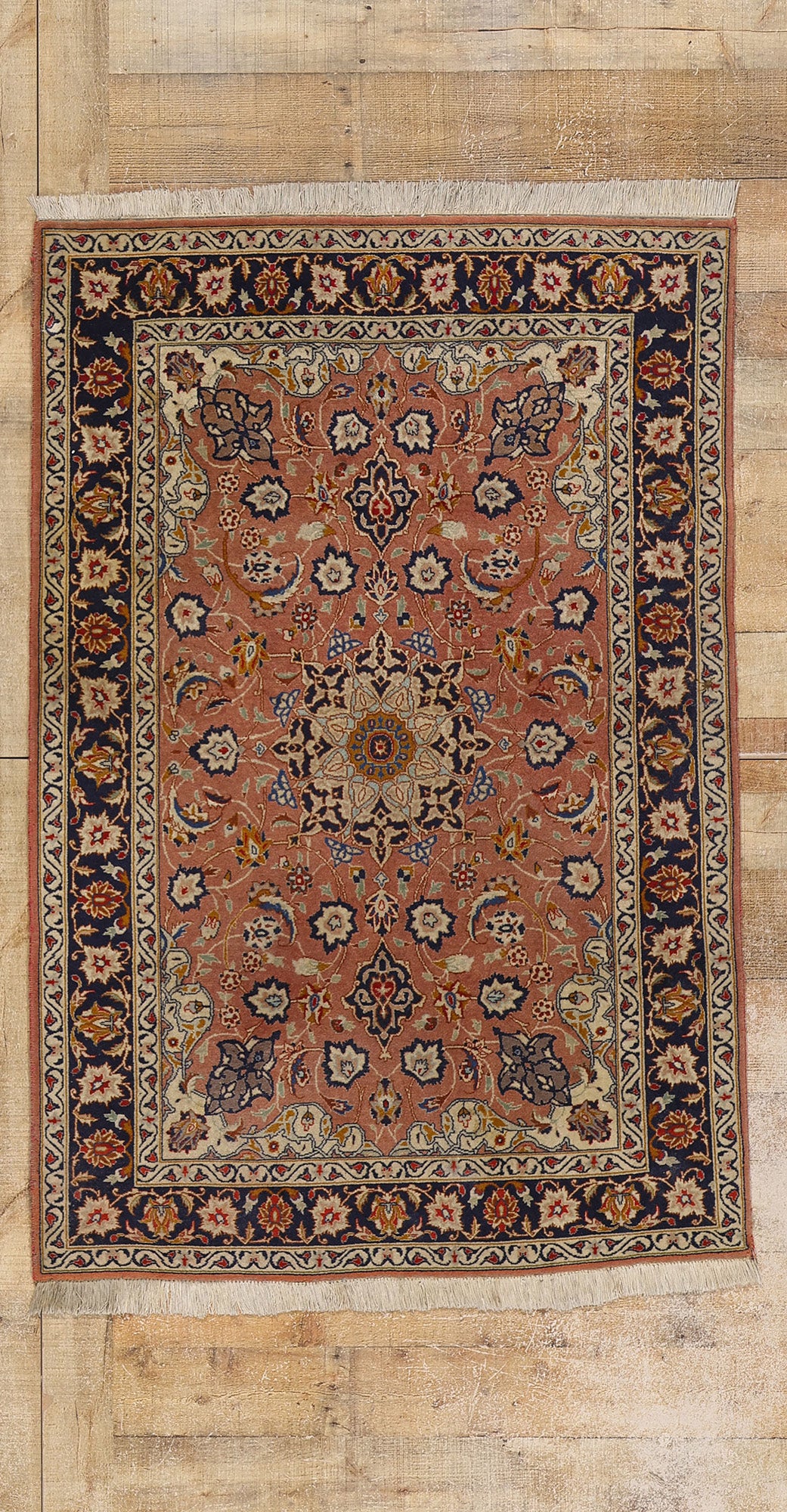 3 x 5 Vintage Persian Tabriz Rug 78703