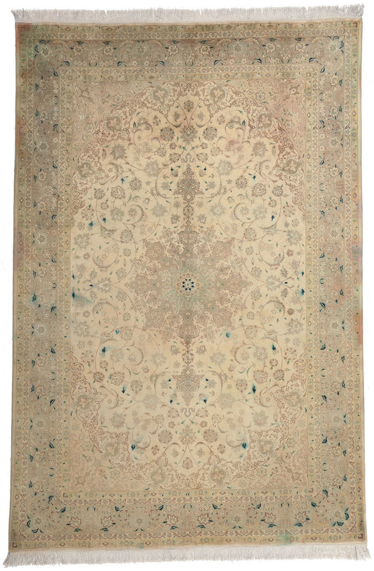 7 x 10 Vintage Persian Tabriz Rug 76976