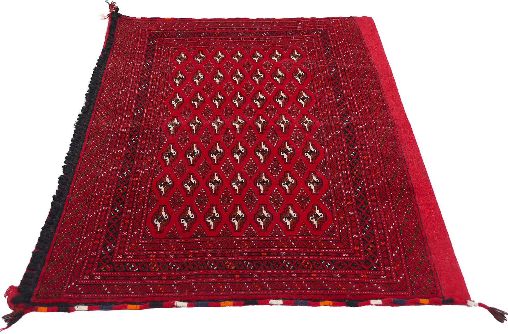 2 x 4 Vintage Persian Turkoman Rug 78910