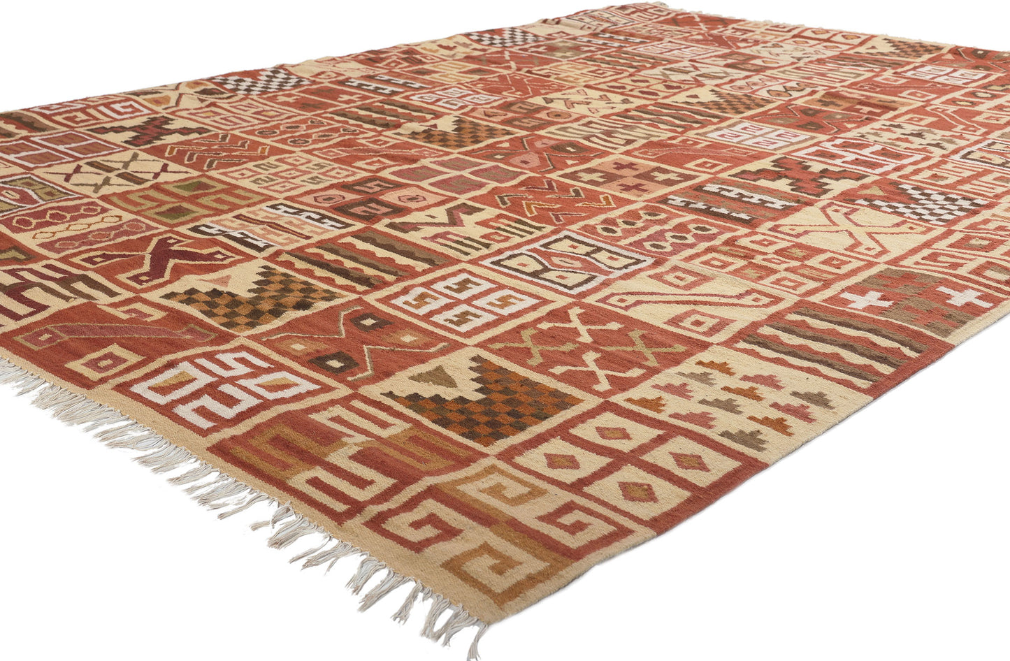 6 x 8 Vintage Peruvian Kilim Rug 78624