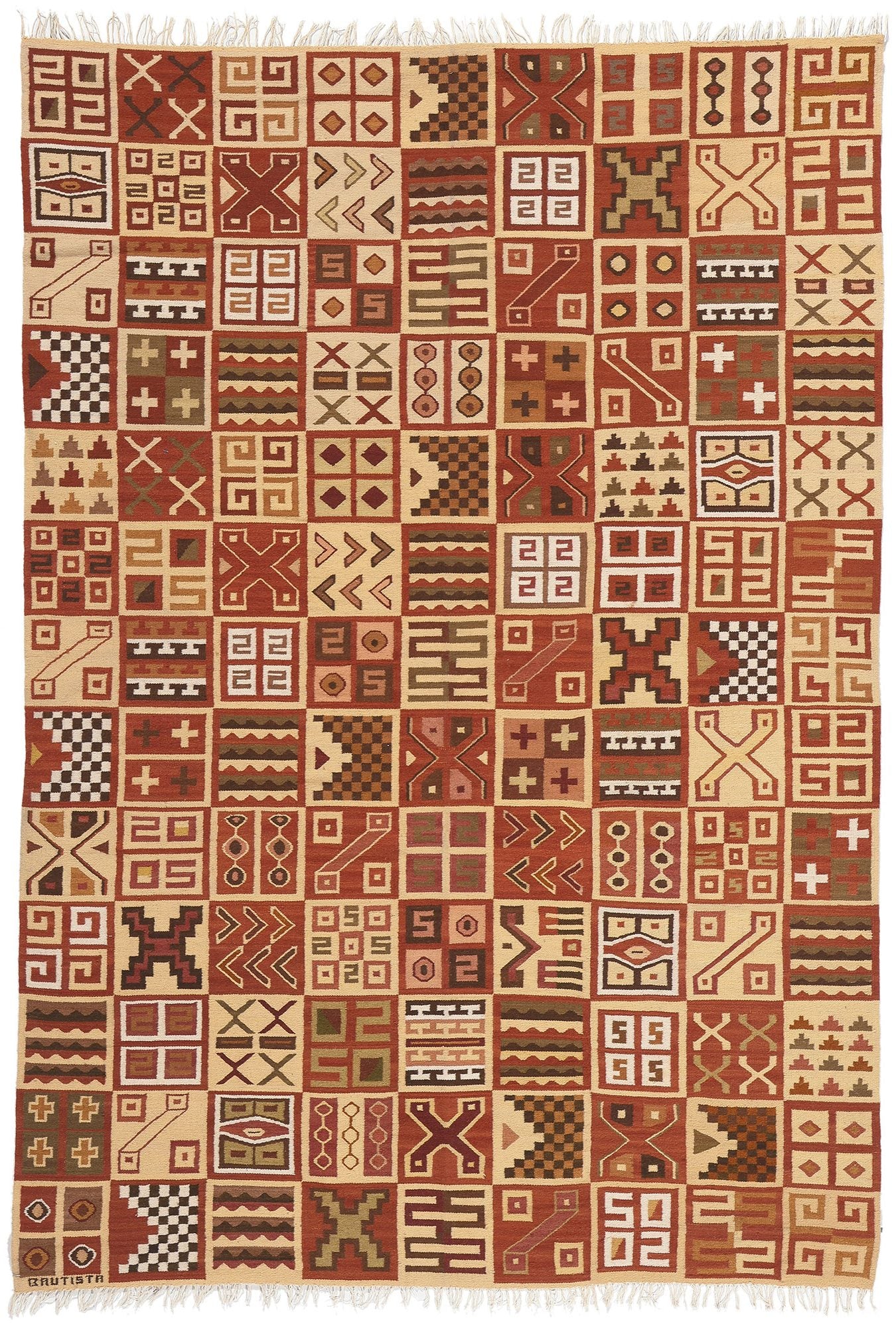6 x 8 Vintage Peruvian Kilim Rug 78624