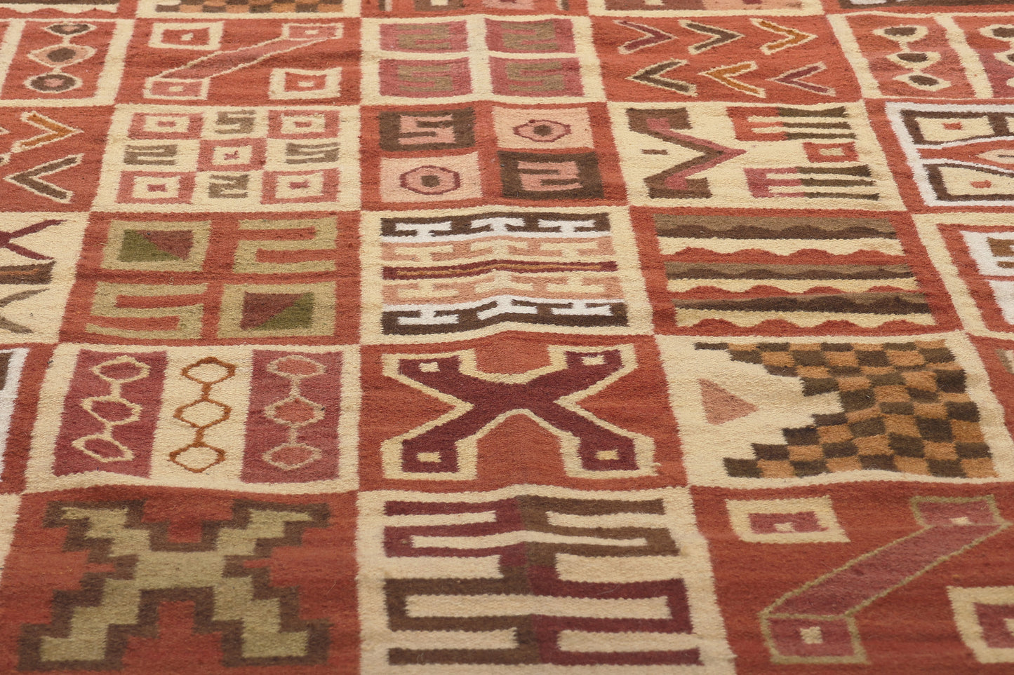 6 x 8 Vintage Peruvian Kilim Rug 78624