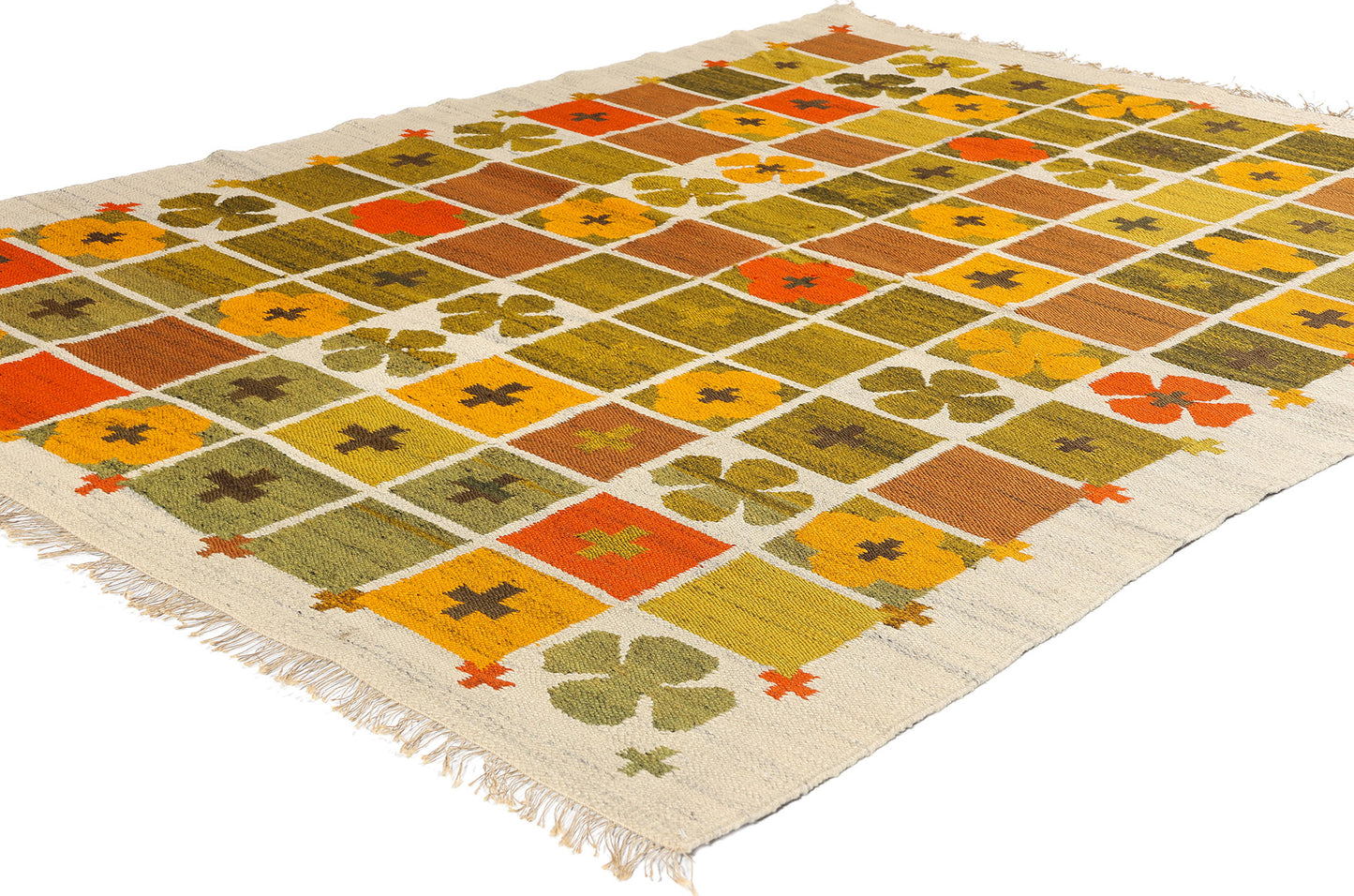 5 x 6 Nordiska Kompaniet Vintage Polish Rollakan Rug 78280