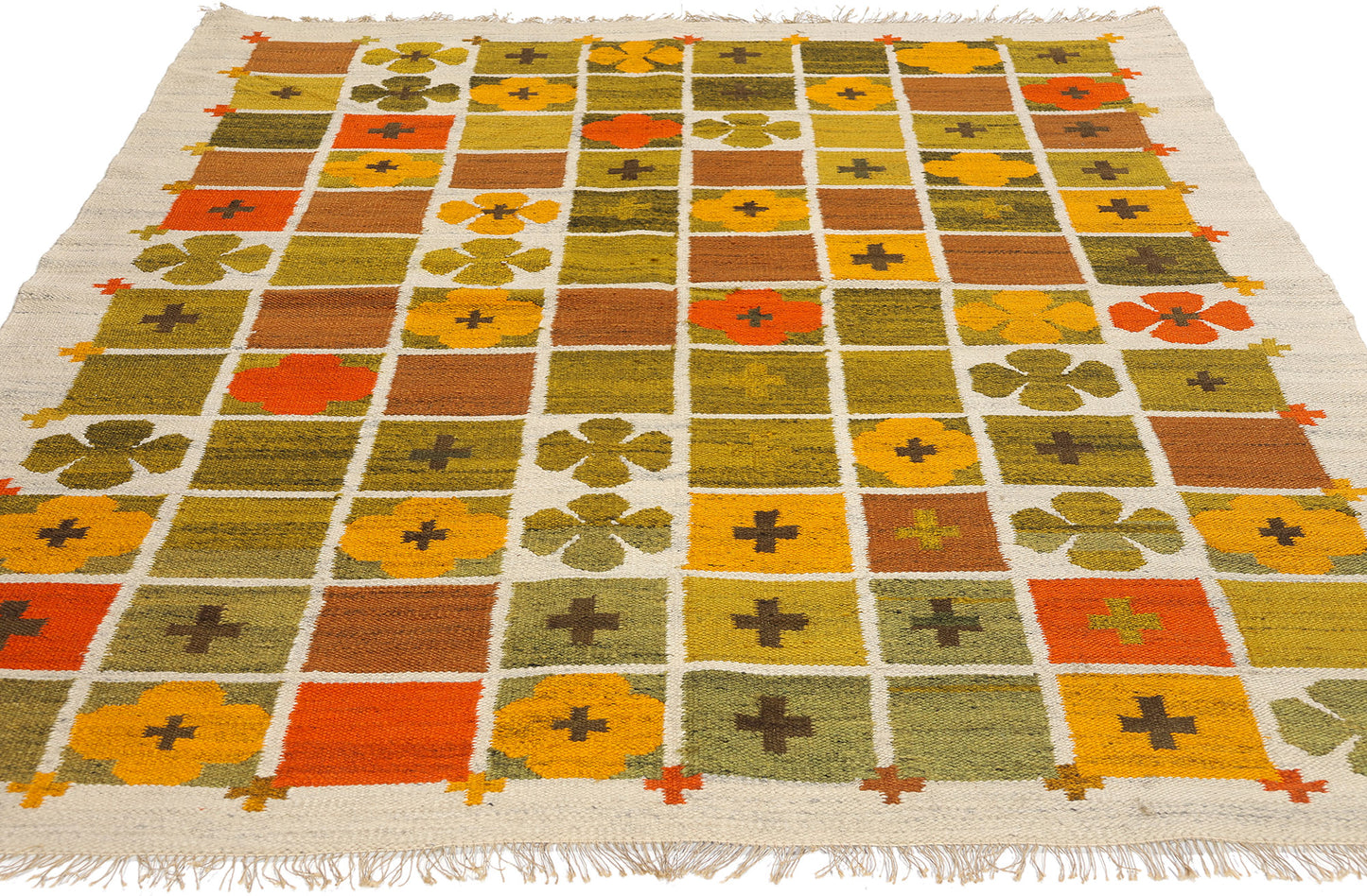 5 x 6 Nordiska Kompaniet Vintage Polish Rollakan Rug 78280