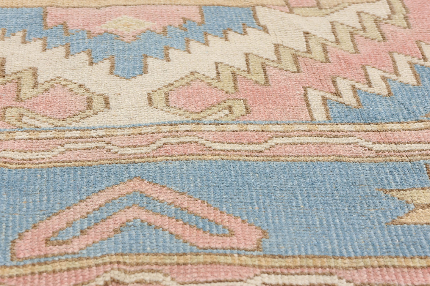5 x 7 Vintage Pink Turkish Oushak Rug 53939