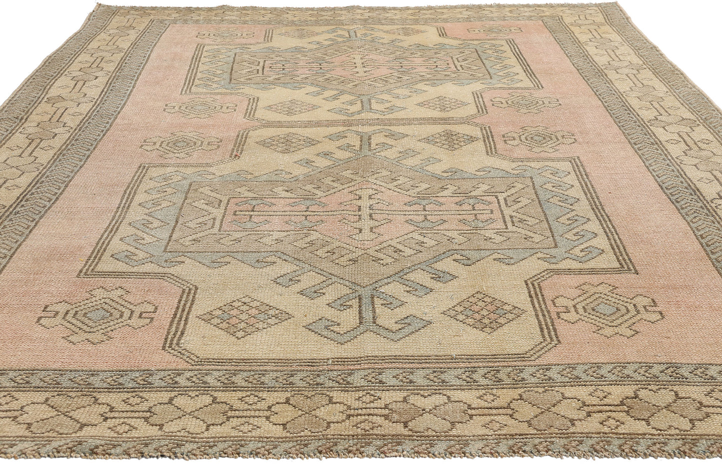 5 x 8 Vintage Pink Persian Hamadan Rug 53941