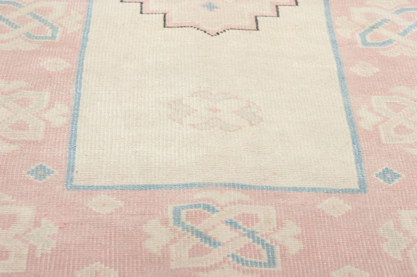2 x 12 Vintage Pink Persian Hamadan Rug 53942