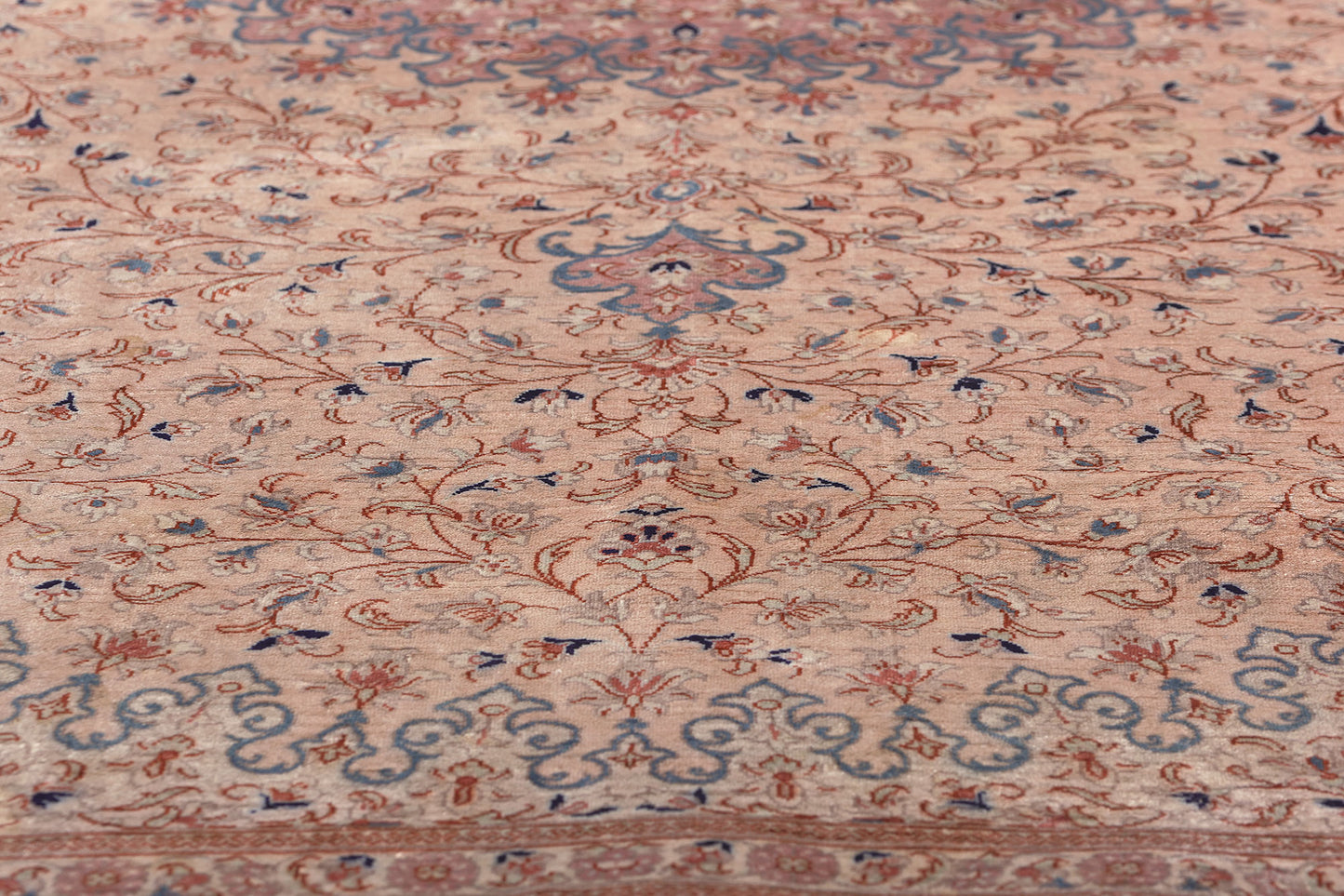 4 x 6 Vintage Persian Silk Qum Rug 78681