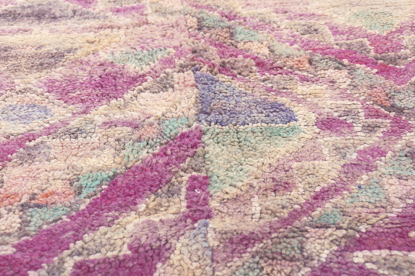 7 x 11 Vintage Purple Boujad Moroccan Rug 20956