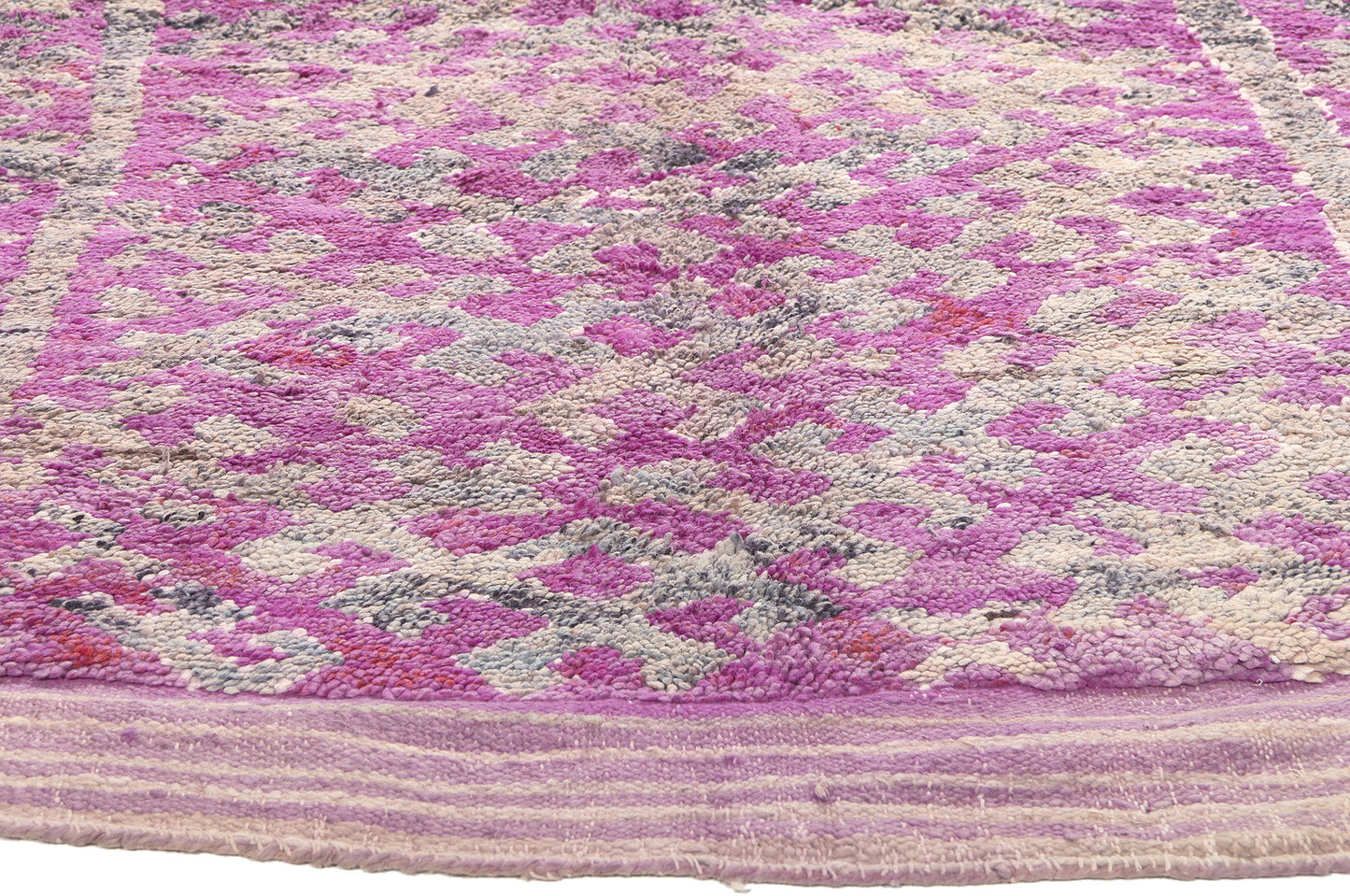 6 x 11 Vintage Purple Boujad Moroccan Rug 20596