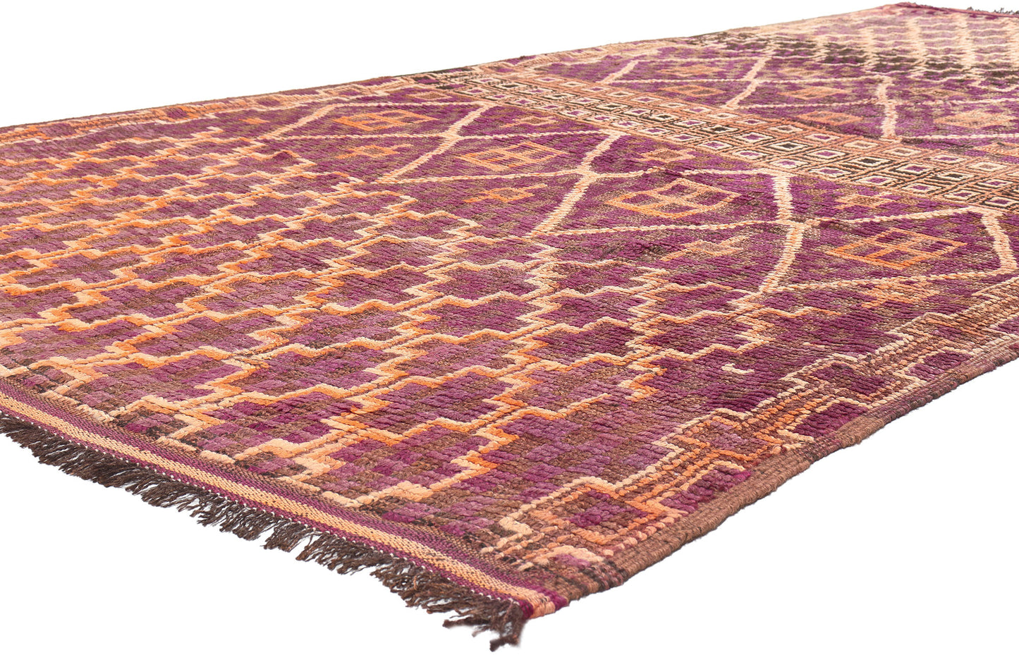 6 x 13 Vintage Purple Beni MGuild Moroccan Rug 20917