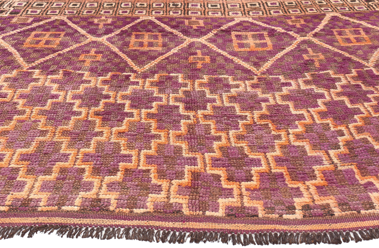 6 x 13 Vintage Purple Beni MGuild Moroccan Rug 20917